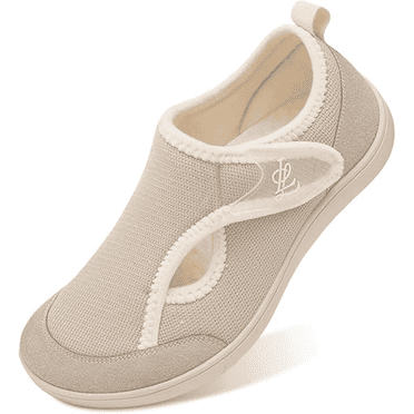 Barerun Womens Slippers Wide Diabetic Shoes Adjustable Arthritis Edema House Shoes Indoor Outdoor Slippers