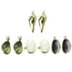 thumbnail image 5 of Pendientes colgantes chapados en oro natural (2 unidades/paquete) Gota de agua, 5 of 9