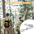 thumbnail image 6 of Aluminum Alloy Survival Whistle for Outdoor Activities with Dual - Tube, Dual - Frequency Design and Physical Sounding Mechanism, 6 of 8