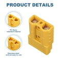 thumbnail image 3 of Uxcell 2Set Battery Power Connector,50A 6/8/10/12AWG Wire Harness Plug Kit, Yellow, 3 of 6