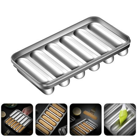 ELAYARD 1Pc Stainless Steel Sausage Mold for Homemade Hot Dog Making