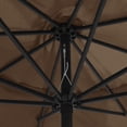 thumbnail image 4 of vidaXL Garden Parasol Sand White Polyester, Metal Large, 4 of 52
