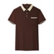 thumbnail image 5 of Playeras Elvqul Hombre Café Polo Economicas Manga Corta Liso Solapa Abotonada, 5 of 5