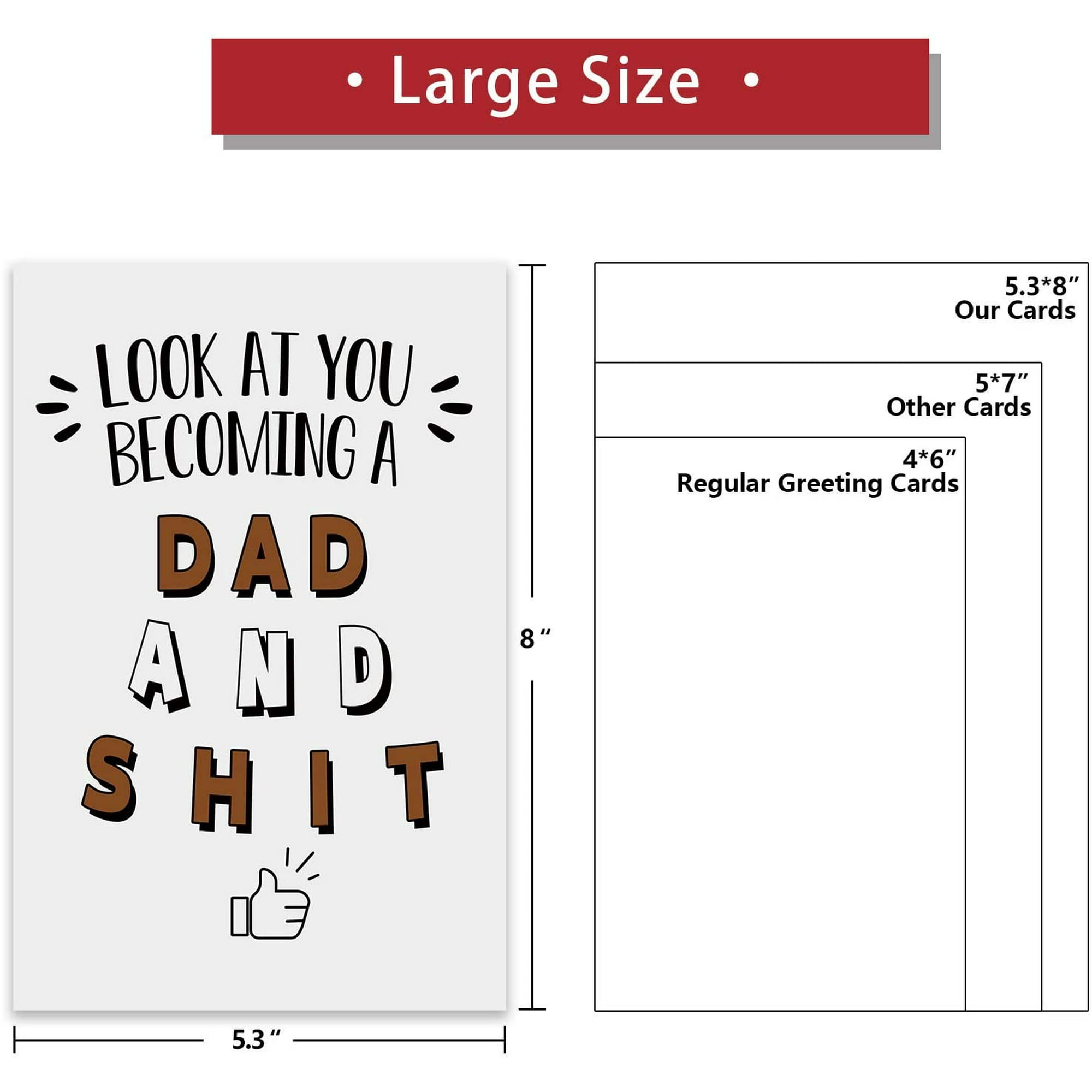 Funny New Baby Card, Congratulations Card for Husband Boyfriend, Look At You Becoming A Dad | Walmart Canada Funny New Baby Card, Congratulations Card for Husband Boyfriend, Look At You Becoming A Dad | Walmart Canada