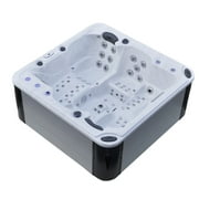 Hurricane 4-Person 102-Jet Spa with LED Lights, Bluetooth, Wi-Fi and Aluminum Panels