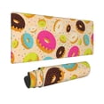 thumbnail image 2 of Disketp Gaming Mouse Pad Donuts Pattern Large Mouse Mat Long Extended Desk Pad Non-Slip Rubber Mice Pads Stitched Edges Thin Pad (11.8x31.5 Inch), 2 of 9