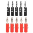 thumbnail image 1 of 10pcs Banana Plátano Conectores de Nuevos Rojo + Negro 4mm, 1 of 8