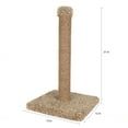 thumbnail image 3 of Ware Pet Products Rope Scratching Post with Carpeted Base for Cats, 21”, 3 of 3