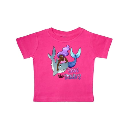 

Inktastic Save the Sharks- Mermaid Gift Baby Boy or Baby Girl T-Shirt