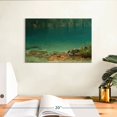 thumbnail image 3 of Elephant Stock Lake Scene Wall Art - Horizontal Canvas Wall Art - Living Room Wall Decor - Nature Canvas - Teal And Green Decor By Albert Bierstadt - 12" x 8", 3 of 8