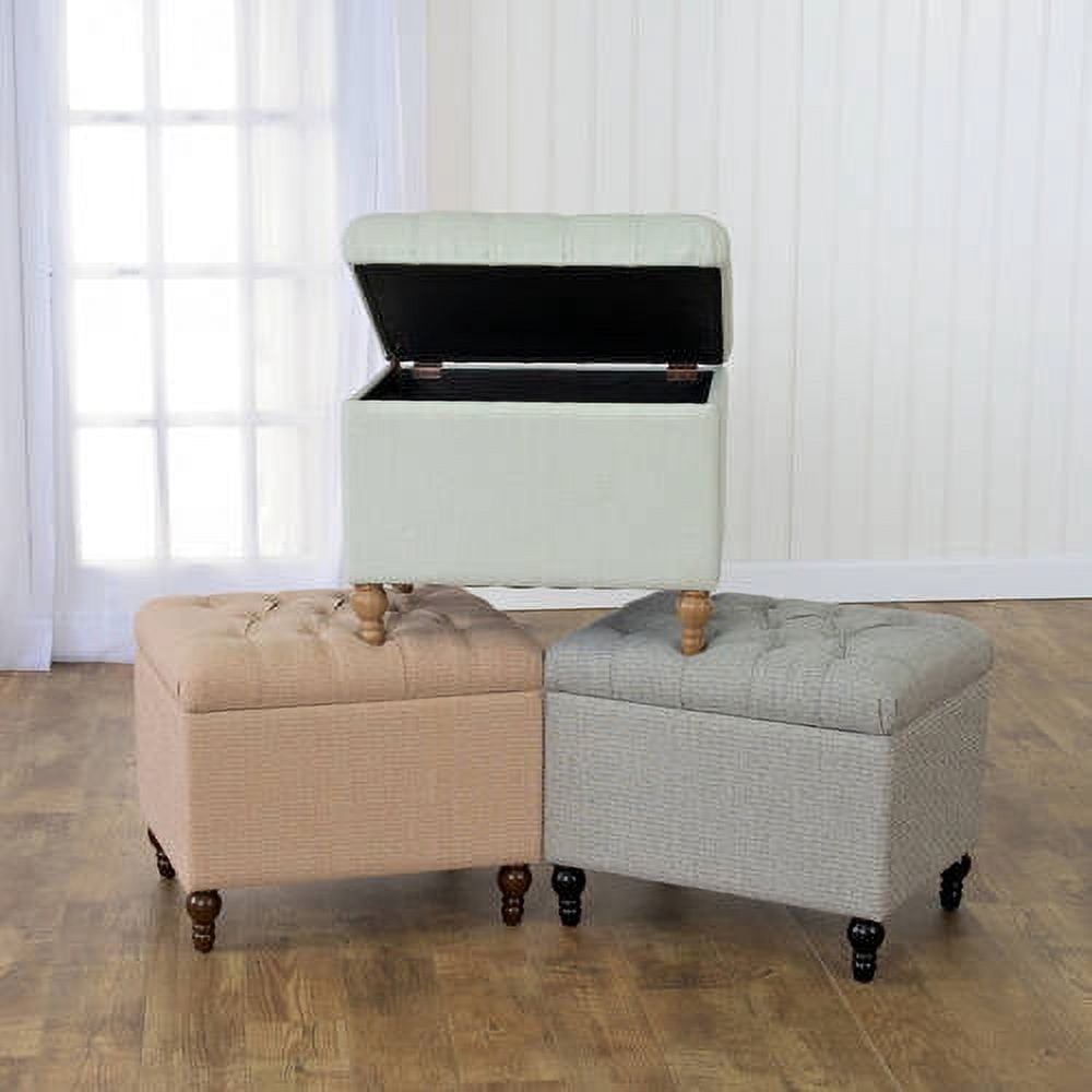 HomePop Medium Tufted Storage Ottoman, Multiple Colors
