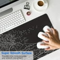 thumbnail image 2 of Japanese Waves sea Mouse Pad Black and White Extended Gaming Mouse Pad 31.5x11.8 in Large Non-Slip Rubber Base Desk Protector with Stitched Edges Full Desk Mousepad XL, 2 of 5