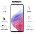 thumbnail image 4 of UZWZW (4+2) for Samsung Galaxy A53 5G (4 Pack) Tempered Glass HD Clear Screen Protector with (2 Pack) Camera Lens Protector, 4 of 7