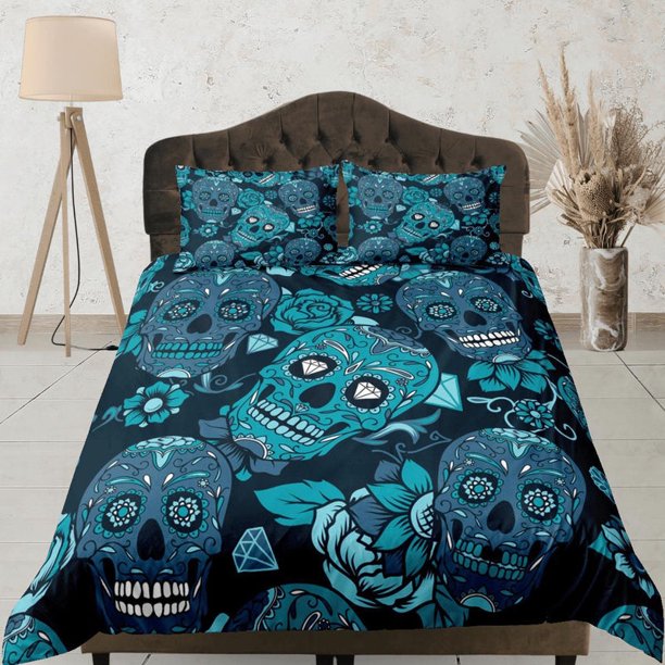Cinco De Mayo Calavera Funda Nórdica Colorido Colcha Dormitorio Ropa de Cama Funda de almohada
