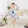 thumbnail image 6 of FORMRS Wearable Blanket Hoodie with Sleeves for Kids Cozy Flannel Sweatshirt, Tropical Jungle Vibes, 6 of 7
