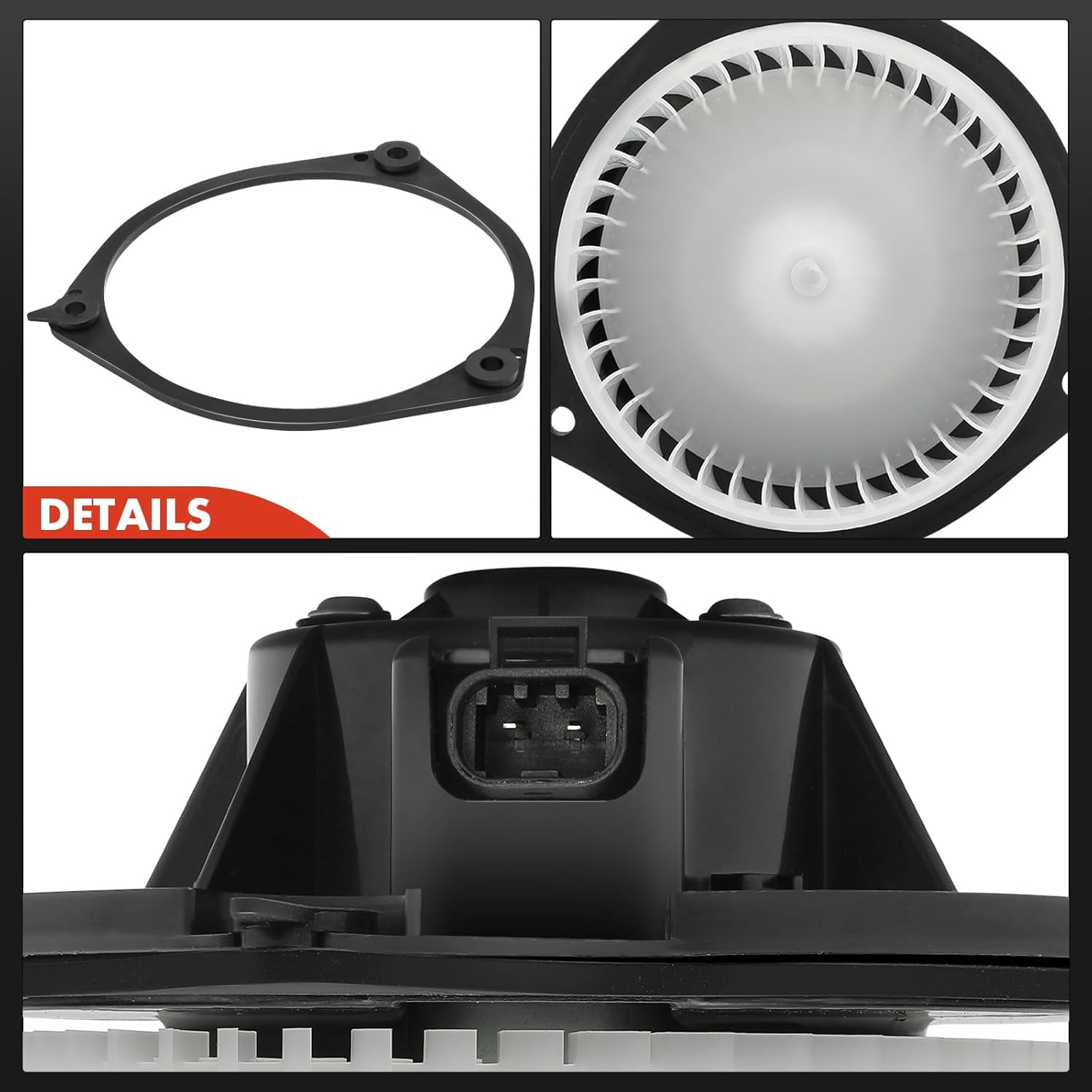 A-Premium HVAC Blower Motor with Fan Cage Compatible with Buick LaCrosse Chevrolet Impala Monte Carlo Pontiac Grand Prix 2004-2016 Front