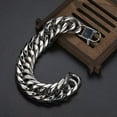 thumbnail image 7 of EOEMY Men'S Chain 9/11/13/16/19/21mm Stainless Steel Silver Curb Cuban Link Bracelet-16mm-9 Inches Bracelet, 7 of 7