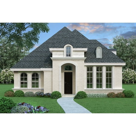 015-1080: Luxury Ranch 3 Bed, 3 Bath Luxury Home Plan, 3047 Sq Ft: Full Blueprints with License to Build by Home Plan Marketplace - Lesuto