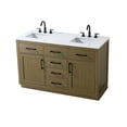 thumbnail image 6 of Elegant Kitchen and Bath Alden 54 inch Double Bathroom Vanity in Chestnut Brown, 6 of 10