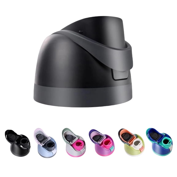 Replacement Lid for Owala Freesip, One Button Top Replacement, Leakproof BPA-Free School Kids Water Bottle Cap Replacement Compatible with Black Owala 24oz 32oz 40oz 16oz