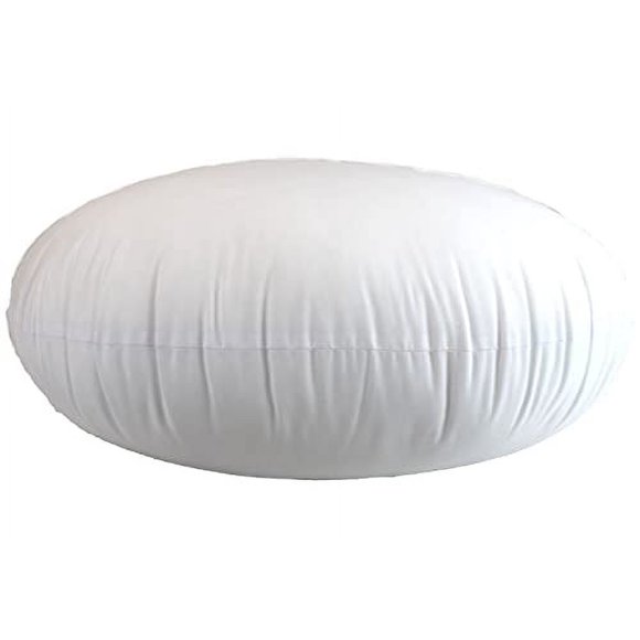 MoonRest Round Pillow Insert Polyester Form Stuffer-%100 Cotton Blend Covering for Sofa Sham, Decorative Pillow, Cushion and Bed - 24 Inch Diameter