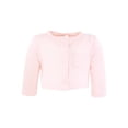 thumbnail image 5 of Hudson Baby Infant and Toddler Girls Cotton Dress and Cardigan Set, Pink Teddy Bears, 0-3 Months, 5 of 5
