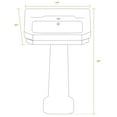 thumbnail image 2 of china series large single bowl single hole bath sink  with pedestal, 2 of 2