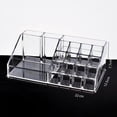 thumbnail image 1 of Caja de almacenamiento con cajón transparente para escritorio, estante para cosméticos, lápiz labial, joyas, tocador, 1 of 3
