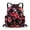 Z-Red flower, variant on Drawstring Backpack Water Resistant String Bag Sports Gym Sack Lightweight Sackpack with Side Pocket for Men Women