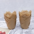 thumbnail image 4 of RUNROTOO 200Pcs Cupcake Cups Light Brown Paper Disposable for Baking Presentation, 4 of 6
