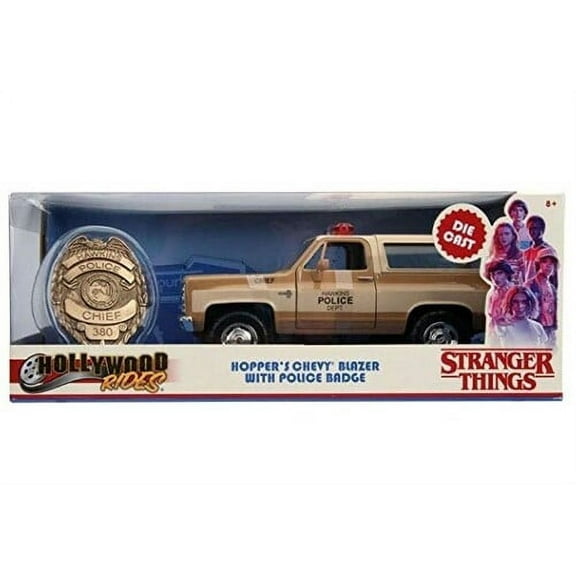 Jada Toys 1:24 Stranger Things - '80 Blazer with Badge Car Play Vehicle