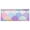 Pastel Colors Scales, variant on Haosy 2 Panels Rod Pocket Tier Curtains 27 x 24 Light Filtering Privacy Semi Sheer for Kitchen Bathroom, Pastel Colored Chevron