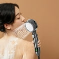 thumbnail image 5 of Turbo Shower Head Home Bath Shower Nozzle Water Heater Filter Shower -4 Bathing Modes- One Pressurised Water Stop Function Shower Head- Intelligent Digital Show, 5 of 7