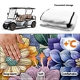 thumbnail image 6 of XYZCANDO Vibrant Floral 2-Passenger Golf Cart Seat Cover with 4 Pockets - Non-Slip Washable Terry Cloth Protector for EZGO Club Car Yamaha, 6 of 9