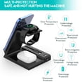thumbnail image 4 of 6-in-1 50W Fast Wireless Charging Dock Station for Smartphones Smartwatches & Earbuds-Black, 4 of 10