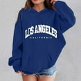 thumbnail image 4 of Los Angeles Hoodies for Boys Girls Kids Long Sleeve Cute Graphic Hooded Sweatshirt with Pockets Pullover Tops, 4 of 5