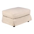 thumbnail image 2 of Sunset Trading Horizon Tissu Slipcover pour Pouf Rectangulaire en Beige, 2 of 8