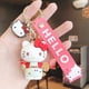thumbnail image 1 of Llavero Kawaii Sanrio Hello Kitty para mujer, muñeco de dibujos animados de Pvc, llavero de goma suave para coche, colgante para bolso, regalo para niña, 1 of 4
