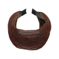 thumbnail image 5 of Unique Bargains 1 Pc Headband Shiny Silk Lace Hair Accessories for Women Wine Red, 5 of 5