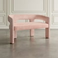 thumbnail image 7 of Jofran Gwen Modern Luxury Jacquard Fabric Upholstered Sculpture Bench, 7 of 7