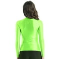 thumbnail image 5 of iiniim Women's Shiny Silky Long Sleeves T-Shirt Gym Top Yoga Shirts Casual Compression Workout Tops, 5 of 8