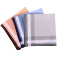thumbnail image 1 of SHOWERORO 3Pcs Stylish Cotton Handkerchief Pocket Squares Durable Machine Washable Fabric, 1 of 5