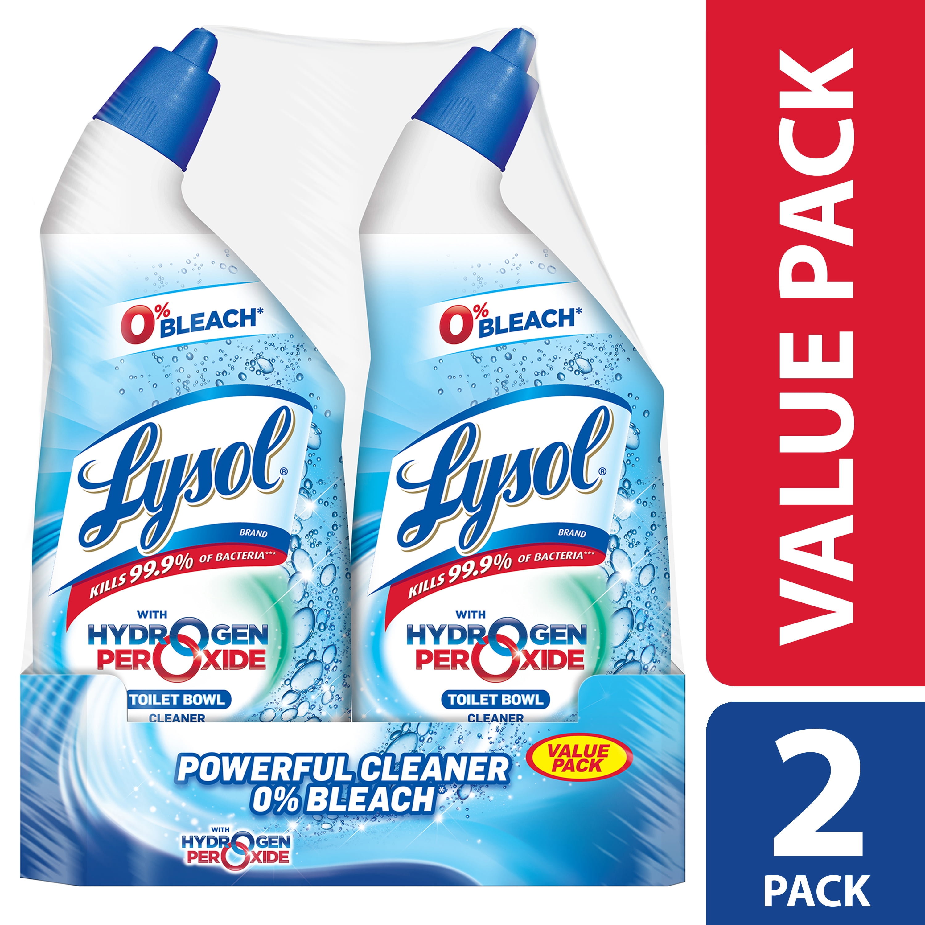 Lysol Bleach Free Toilet Bowl Cleaner, 48oz (2X24oz), w. Hydrogen