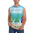 thumbnail image 1 of Balery Hello Summer Gnome 1 Camisetas sin mangas para hombre, absorbe la humedad y protege contra el mal olor.-Medium, 1 of 7