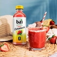thumbnail image 5 of Bai Flavored Water, São Paulo Strawberry Lemonade, Antioxidant Infused Drinks, 18 Fluid Ounce Bottles, (Pack of 12), Free of Artificial Sweeteners, 5 of 5