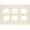 Light Almond, variant on ENERLITES Duplex Receptacle Outlet Wall Plate, Size 3-Gang 4.50" x 6.38", Polycarbonate Thermoplastic, 8823-W, White