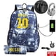 thumbnail image 4 of Messi Backpack Quality Waterproof Laptop Teens Schoolbags Black Backpack For High School Students Mochila, 4 of 4