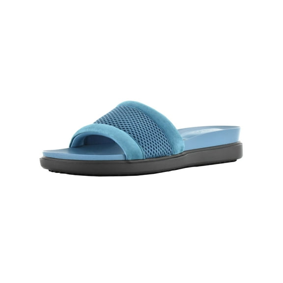 LOGO By Lori Goldstein Womens Melanie Slide Sandal Shoes, Dark Aqua, US 7.5