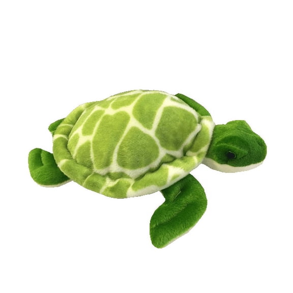Shelldon the Sea Turtle 8 Inch Plush Stuffed Animal Toy, Soft Ocean Turtle