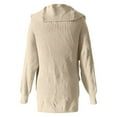 thumbnail image 6 of Oversized Cardigans Women Long Knit Button Down With Lapel Collar And Pockets For Autumn Casual Stylish Lightweight Cardigans, 6 of 6